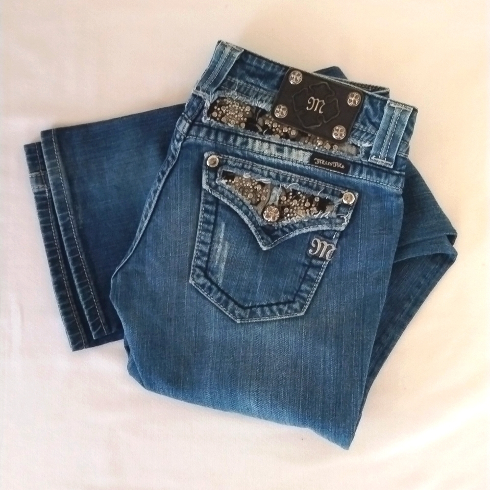 Miss Me Bling Boot Jeans 28
